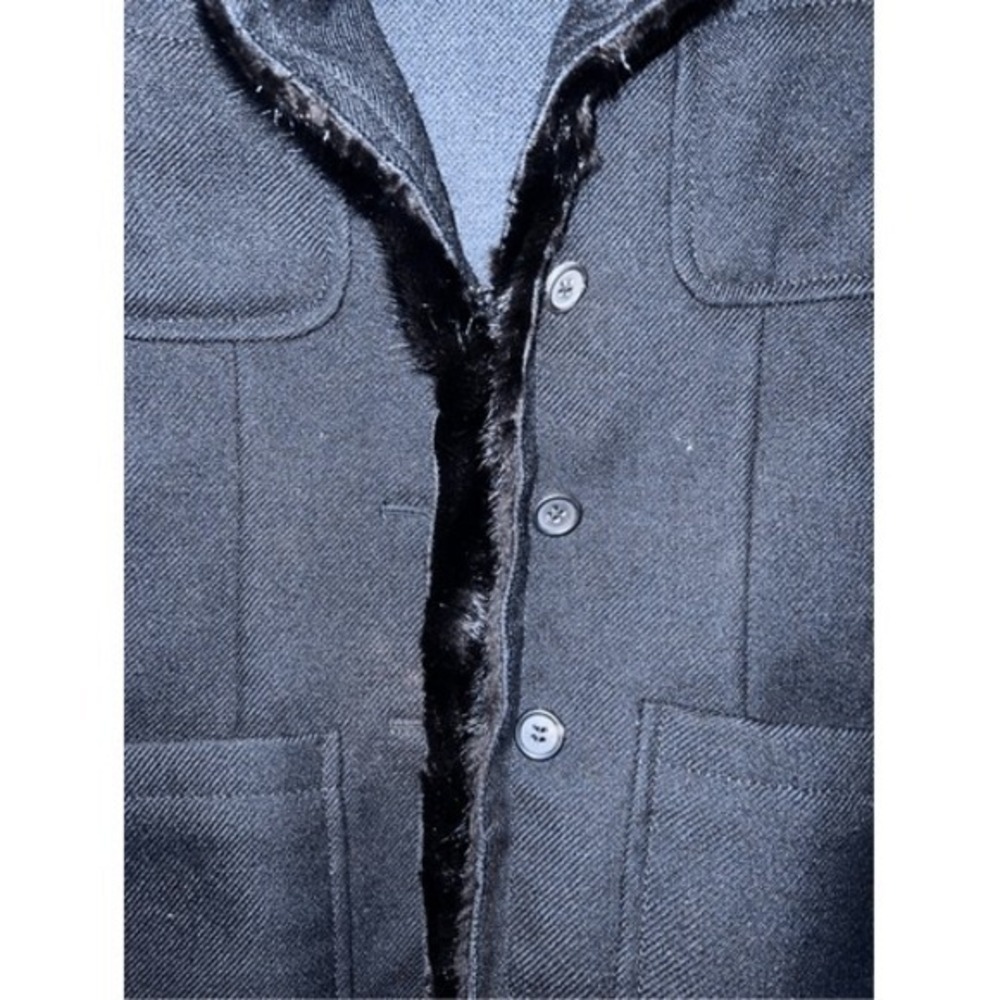 Prada blazer black sz 40 Long Sleeve Office Siren Secretary Minimalist Emo - Picture 6 of 12